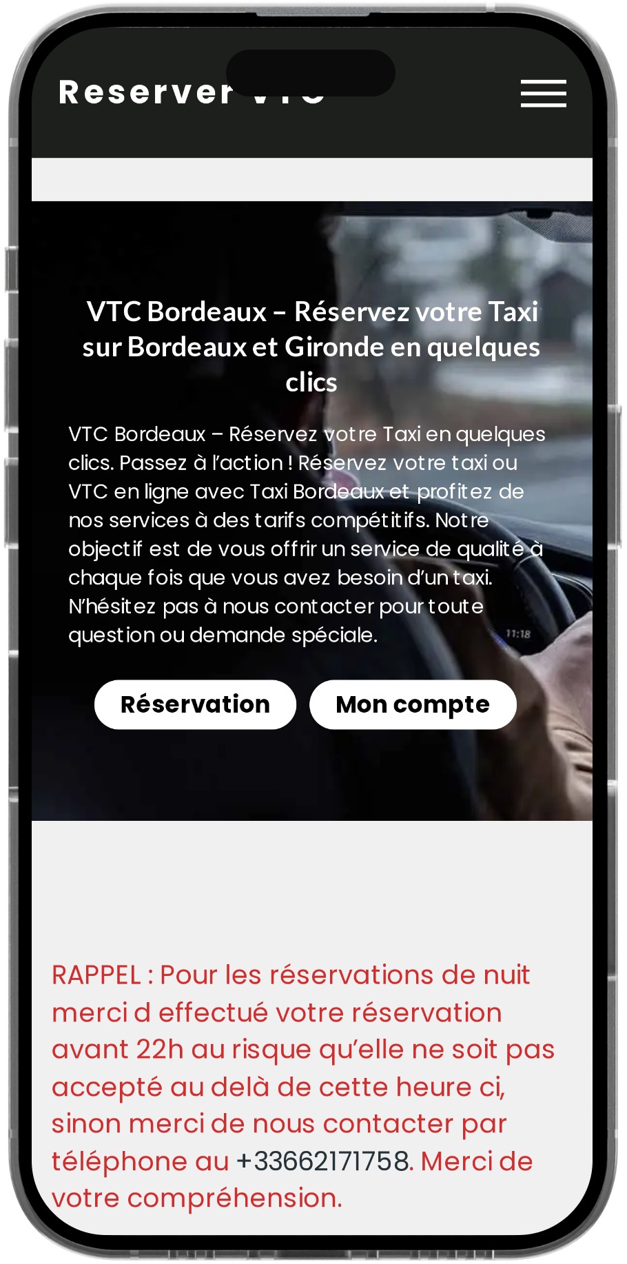 RÉSERVEZ VOTRE TAXI CONVENTIONNÉ 77